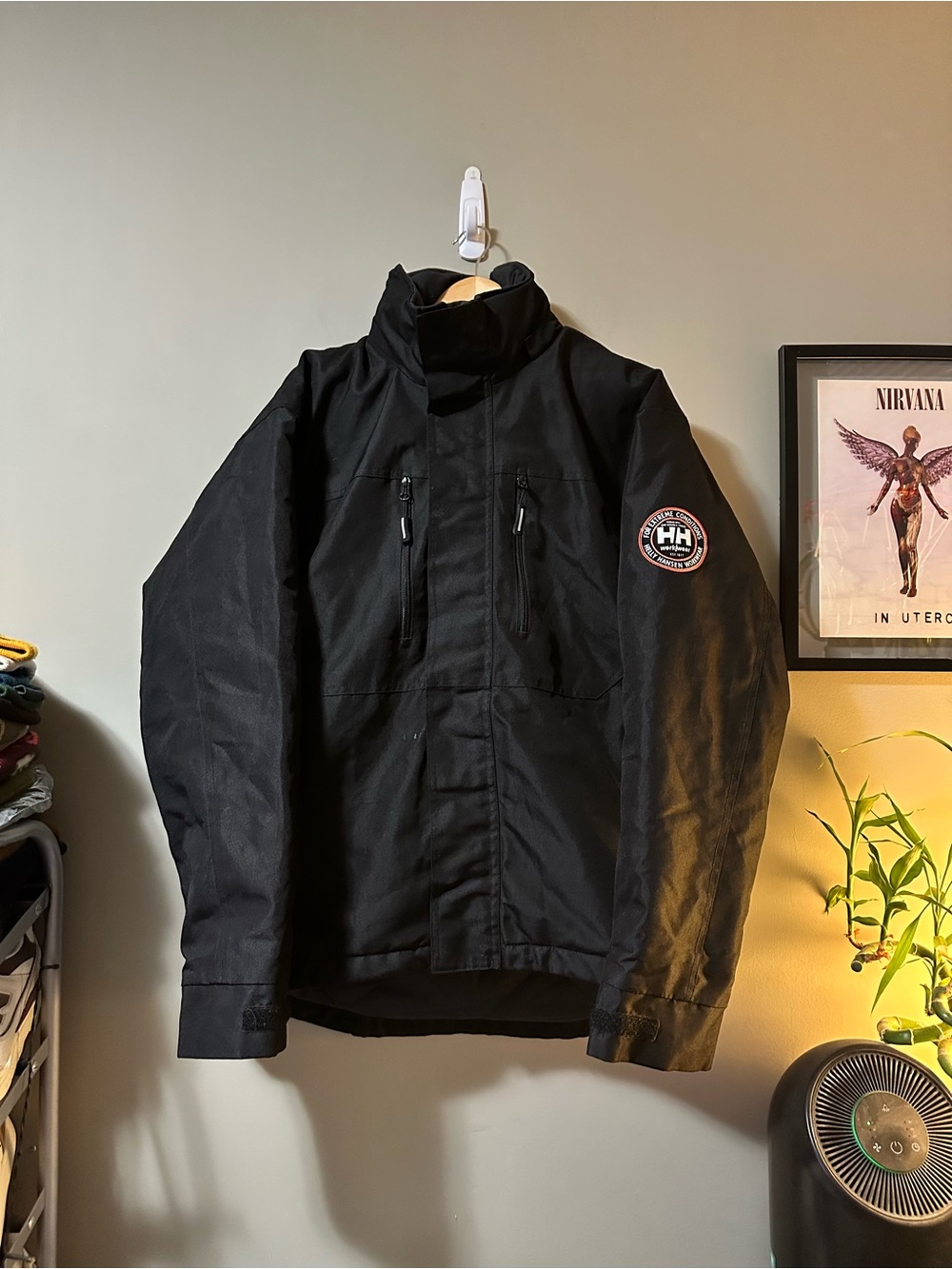Helly Hansen Black Men's Waterproof Workwear Shell Jacket